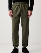 adidas спортен панталон мъжки с памук Three Stripes зелен със стандартна талия KY4130