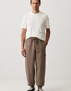 adidas спортен панталон мъжки с памук Z.N.E. кафяв с висока талия KF3809