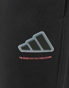 adidas спортен панталон за деца с памук черен със стандартна талия KW9983