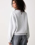 adidas суичър дамски с памук Chenille Pack сив KU0328