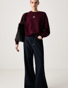 adidas суичър дамски с памук Soft Lux бордо KF8421
