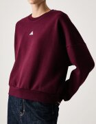 adidas суичър дамски с памук Soft Lux бордо KF8421