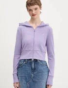 adidas Суичър Essentials в лилаво с качулка с изчистен дизайн KC3891