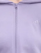 adidas Суичър Essentials в лилаво с качулка с изчистен дизайн KC3891