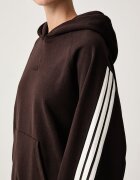 adidas суичър с качулка дамски от памук кафяв KW7701