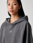 adidas суичър с качулка дамски от памук сив KV9794