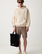 adidas суичър с качулка мъжки от памук бежов KW2314