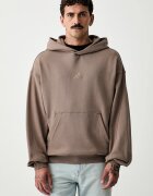 adidas суичър с качулка мъжки от памук кафяв KW2308