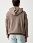 adidas суичър с качулка мъжки от памук кафяв KW2308