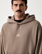 adidas суичър с качулка мъжки от памук кафяв KW2308