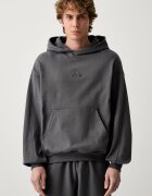 adidas суичър с качулка мъжки от памук сив KW2317
