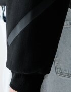 adidas суичър с цип и качулка дамски с памук Z.N.E черен KF6392