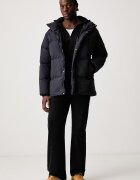adidas суичър с цип и качулка мъжки от памук Essentials черен KY6568