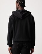 adidas суичър с цип и качулка мъжки от памук Essentials черен KY6568
