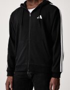 adidas суичър с цип и качулка мъжки от памук Essentials черен KY6568