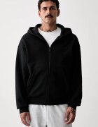 adidas суичър с цип и качулка мъжки от памук Kit Pack черен KW2289