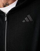 adidas суичър с цип и качулка мъжки от памук Kit Pack черен KW2289