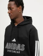adidas Суичър Tiro мъжки в черно с качулка с принт JC9402