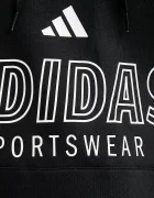 adidas Суичър Tiro мъжки в черно с качулка с принт JC9402