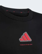 adidas суичър за деца с памук черен KX6156