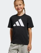 adidas тениска за деца от памук черна JE1379