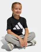 adidas тениска за деца от памук черна JE1379