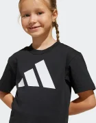 adidas тениска за деца от памук черна JE1379