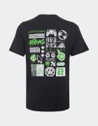 adidas тениска за деца от памук черна KE1609