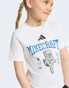 adidas тениска за деца от памук MINECRAFT бяла KH3196