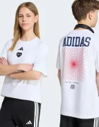adidas тениска за деца от памук с еластан MARVEL SPIDER-MAN бяла KS3959