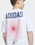 adidas тениска за деца от памук с еластан MARVEL SPIDER-MAN бяла KS3959