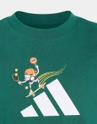 adidas тениска за деца от памук зелена KE1617