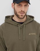 adidas TERREX Спортен суичър в зелено с качулка с изчистен дизайн IN4716