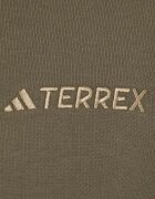 adidas TERREX Спортен суичър в зелено с качулка с изчистен дизайн IN4716