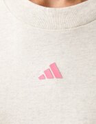 adidas уголемена тениска дамска от памук Essentials бежова KX3166