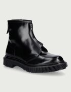 ADIEU боти с връзки мъжки от кожа черни TYPE 197