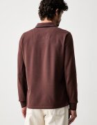 Aeronautica Militare блуза с дълги ръкави мъжка от памук кафява PO1653UP00082