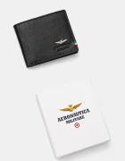 Aeronautica Militare Кожен портфейл мъжки в черно AM101