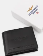 Aeronautica Militare Кожен портфейл мъжки в черно AM241
