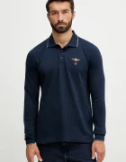 Aeronautica Militare Памучна блуза с дълги ръкави