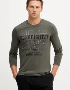 Aeronautica Militare Памучна блуза с дълги ръкави