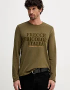 Aeronautica Militare Памучна блуза с дълги ръкави