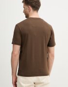 Aeronautica Militare Памучна тениска в кафяво с принт TS2538UJ00727