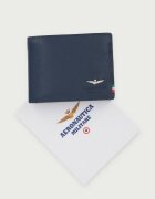 Aeronautica Militare портфейл мъжки от кожа IN тъмносин AM103