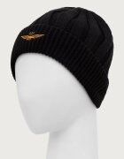 Aeronautica Militare шапка бийни мъжка от памук черна CU0098UL00485