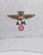 Aeronautica Militare шапка с козирка мъжка от памук сива HA1246UCT02261