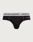 Aeronautica Militare слипове мъжки от памук с еластан 2 броя черни AM1USL002