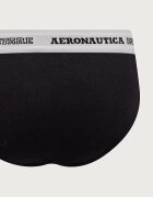 Aeronautica Militare слипове мъжки от памук с еластан 2 броя черни AM1USL002