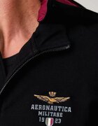 Aeronautica Militare спортен комплект анцуг мъжки от памук с еластан черен TF0108UF00662