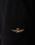 Aeronautica Militare спортен комплект анцуг мъжки от памук с еластан черен TF0108UF00662